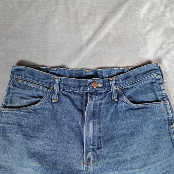 Vintage Wrangler Denim Cut Off Shorts Mens 34 (Fits 32x11) Western USA Made 60s - Picture 7 of 12